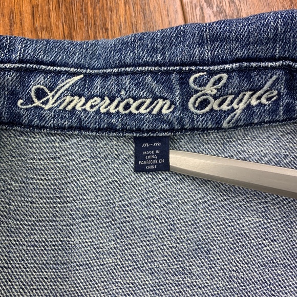 American Eagle Denim Jean Jacket Sz M EUC - Picture 5 of 6